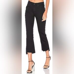 PAIGE Denim James Straight
Crop in Black Overdye size 25